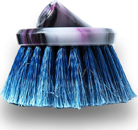 Round Medium Soft Flow-Thru Car Wash Brush for Cleaning Car Wheels, Tires, Scrub Brush for House and Utility Cleaning